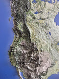 3D North America Map | A True Raised Relief Map