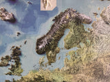 3D Europe Map | A True Raised Relief Map