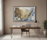 3D USA Map | A True Raised Relief Map