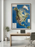 3D North America Map | A True Raised Relief Map