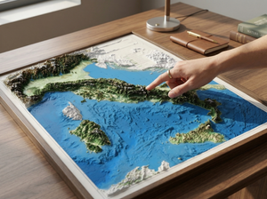 3D Italy Map | A True Raised Relief Map