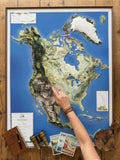 3D North America Map | A True Raised Relief Map