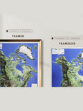 3D North America Map | A True Raised Relief Map