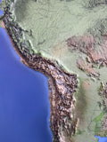 3D South America Map | A True Raised Relief Map