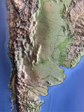 3D South America Map | A True Raised Relief Map