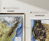 3D USA Map | A True Raised Relief Map